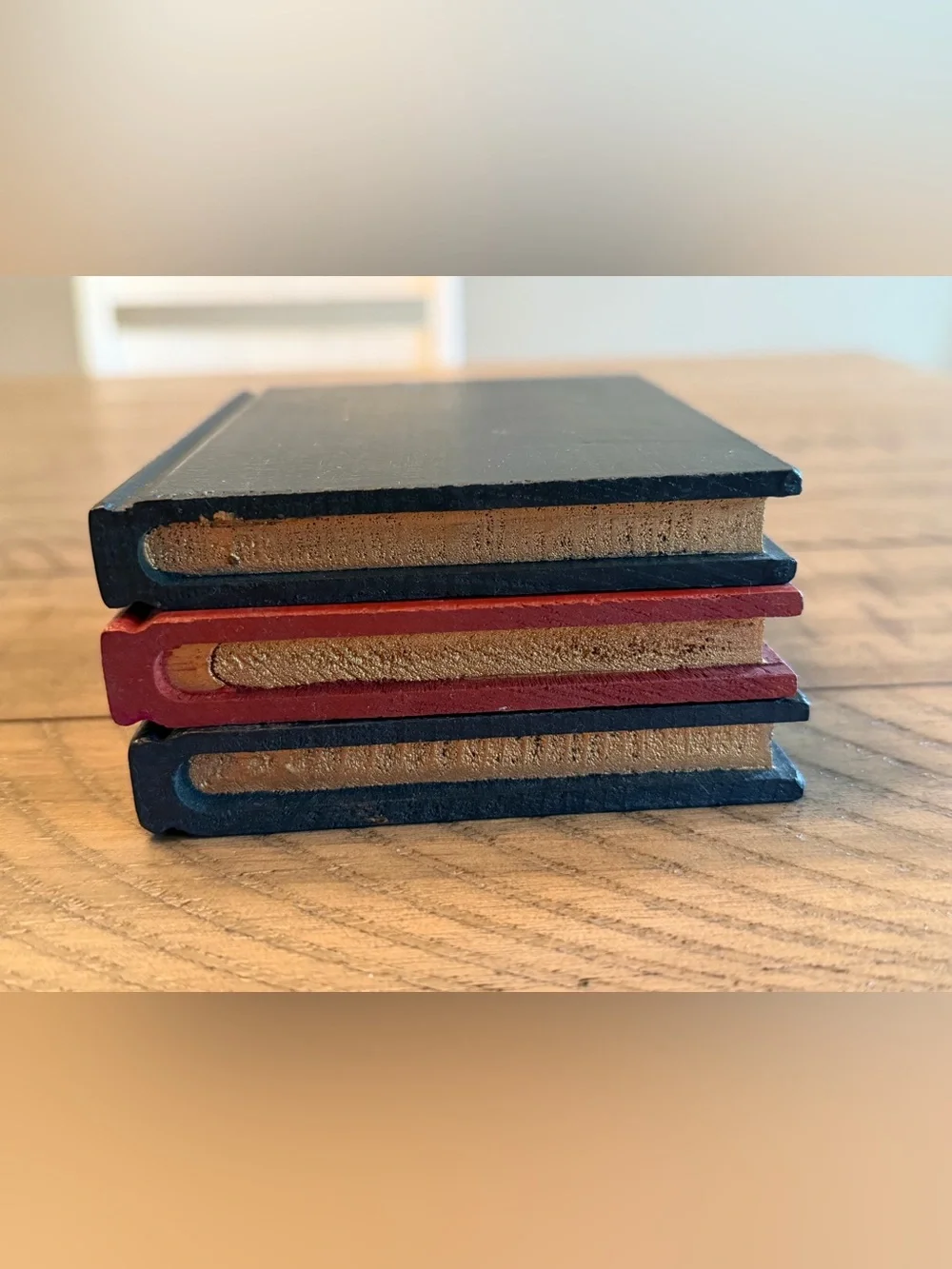 Vintage Small Wooden Book Decor (set of 3)